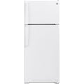 GE 28-inch, 17.5 cu.ft. Freestanding Top Freezer Refrigerator with LED Lighting GTS18GTNRWW
