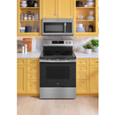 GE 30-inch Freestanding Electric Range with Convection Technology GRF600AVSS