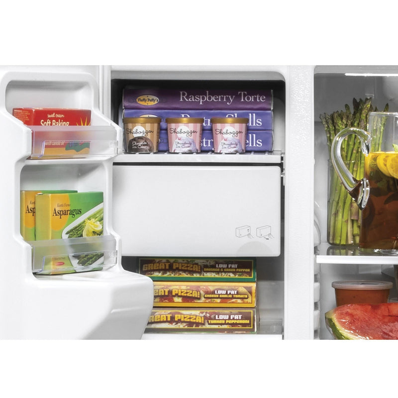 GE 21.9-cu ft Counter-Depth Side-by-Side Refrigerator with Ice Maker  (Slate) at