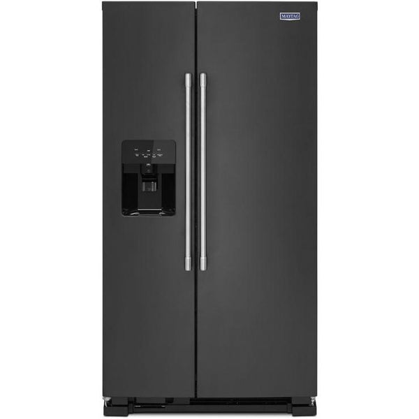 Maytag 36-inch, 25 cu.ft. Freestanding Side-by-Side Refrigerator with External Water and Ice Dispensing System MSS25C4MGK IMAGE 1