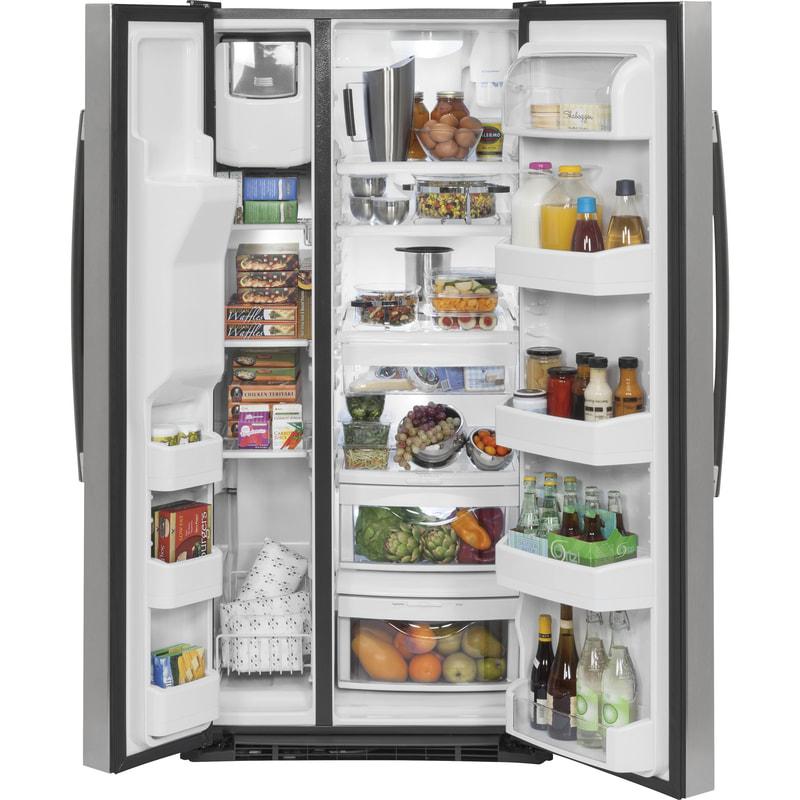 Crosley 33-inch, 23.2 cu.ft. Freestanding Side-by-Side Refrigerator with External Water and Ice Dispensing System XSS23GSKSS IMAGE 3