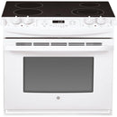GE 30-inch, Drop-In Electric Range with Ceramic Glass Cooktop JD630DTWWJD630DTWW
