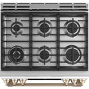 Café 30-inch Slide-in Gas Range with Convection Technology CGS700P4MW2 IMAGE 3