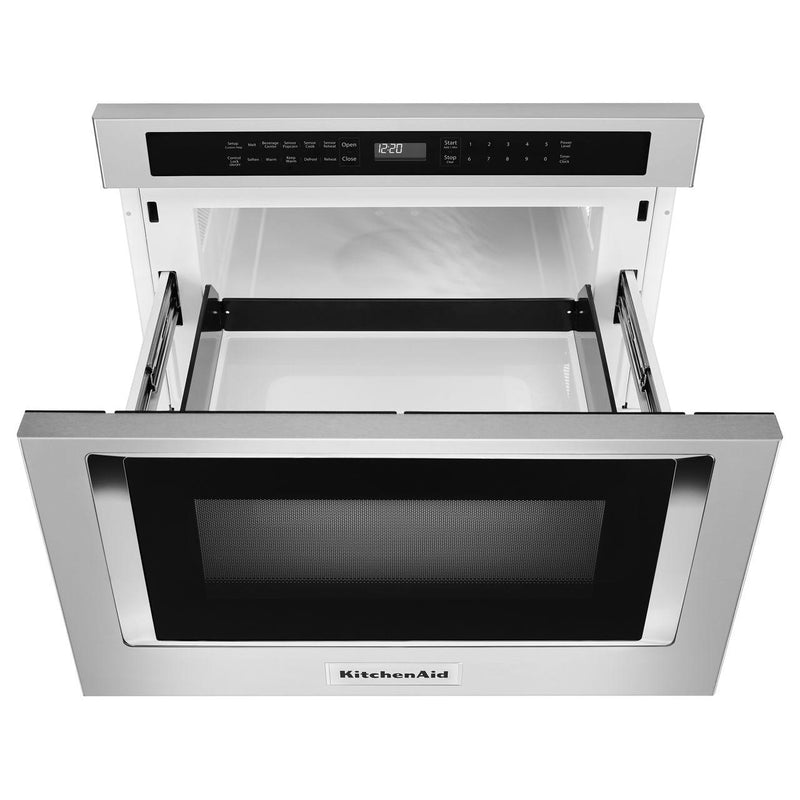 KitchenAid 24-inch, 1.2 cu. ft. Under-Counter Microwave Oven Drawer KMBD104GSS