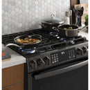 GE Profile 30-inch Slide-In Gas Range with Convection Technology PGS930BELTSPGS930BELTS