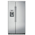 GE Profile 36-inch, 21.9 cu. ft. Counter-Depth Side-by-Side Refrigerator with Ice and Water PZS22MSKSS