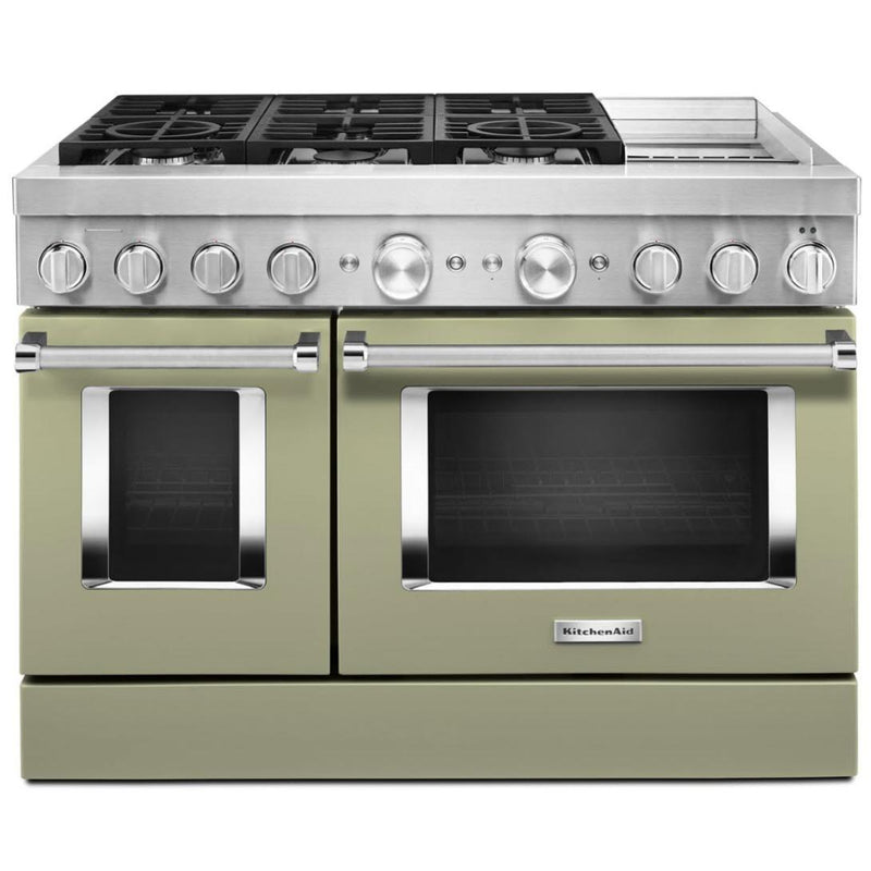 KitchenAid 48-inch Freestanding Dual Fuel Range with Even-Heat™ True Convection KFDC558JAV IMAGE 1