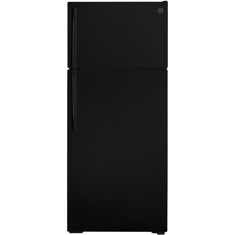 GE 28-inch, 17.5 cu. ft. Top-Freezer Refrigerator GTE18DTNRBB IMAGE 1