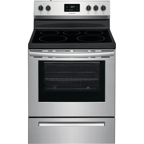 Frigidaire 30-inch Freestanding Electric Range with Even Baking Technology FCRE3052AS IMAGE 1