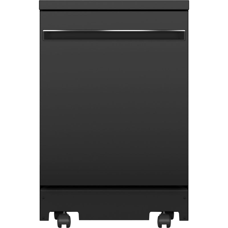 GE 18-inch Portable Dishwasher with Sanitize Option GPT145SSLSS