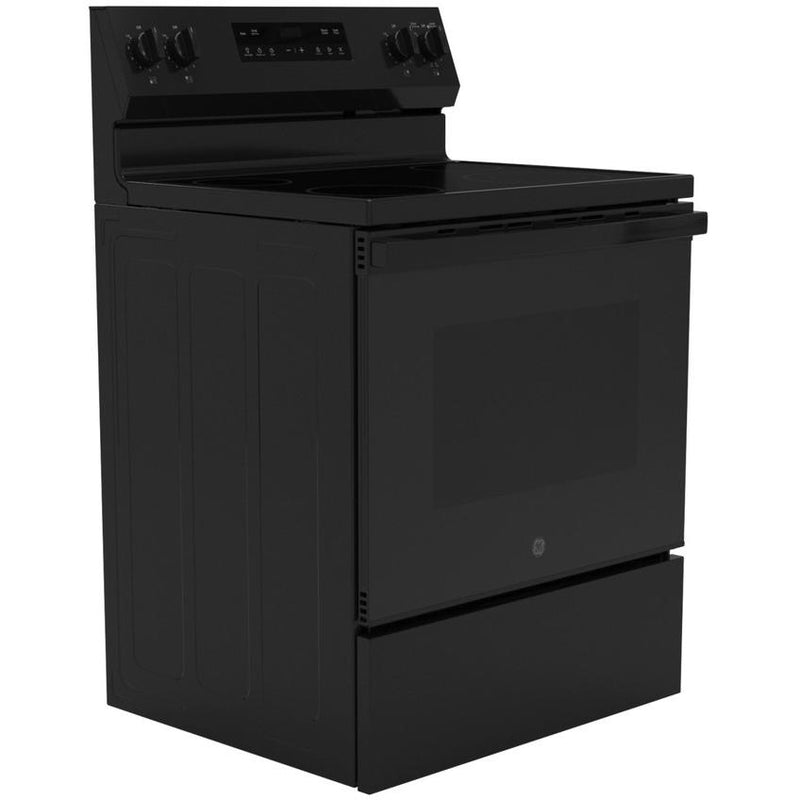 (GRF400SVBB) GE 30-inch Freestanding Electric Range with Steam Clean GRF400SVBB