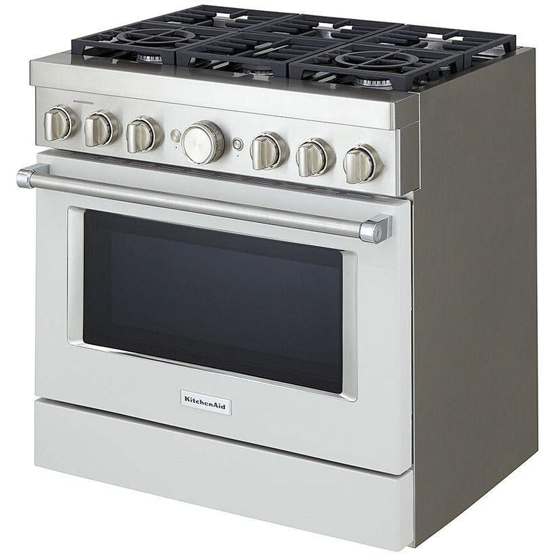 KitchenAid 36-inch Freestanding Gas Range with Even-Heat™ True Convection KFGC506JMH IMAGE 7