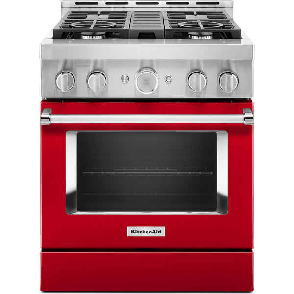 KitchenAid 30-inch Freestanding Gas Range with Even-Heat™ True Convection KFGC500JPA IMAGE 1