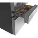 Caf? 36-inch, 22.3 cu.ft. Counter-Depth French 4-Door Refrigerator with Wi-Fi (Platinum Glass) CXE22DM5PS5 (CXE22DM5PS5)