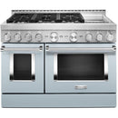 KitchenAid 48-inch Freestanding Gas Range with Even-Heat™ True Convection KFGC558JMBKFGC558JMB