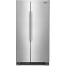 Maytag 36-inch, 25 cu.ft. Freestanding Side-by-Side Refrigerator with BrighSeries™ LED Lighting MSS25N4MKZ