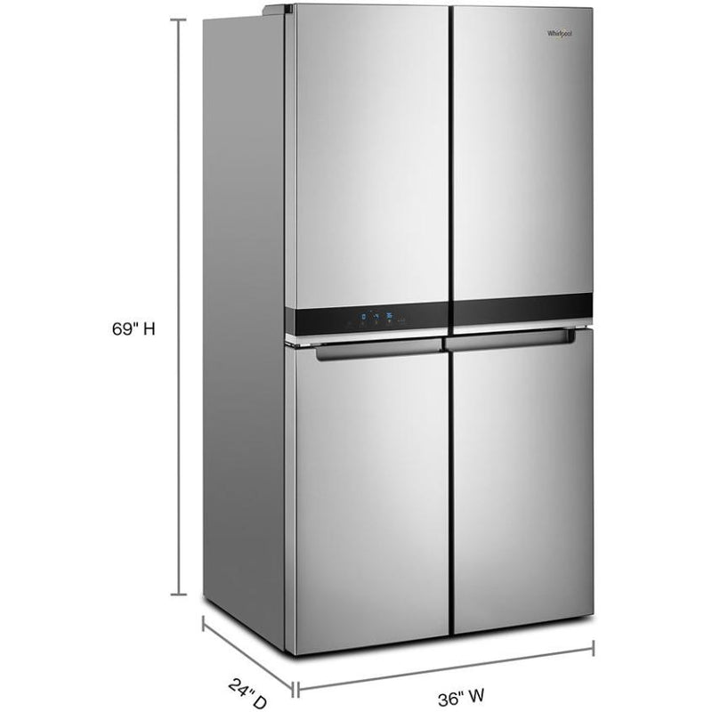 Whirlpool 36-inch, 19.4 cu.ft. Counter-Depth French 4-Door Refrigerator with Custom Temperature Control WRQA59CNKZ