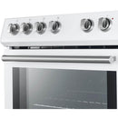Forno 30-inch, 5 cu.ft Leonardo Espresso Electric Range FFSEL6012-30WHT