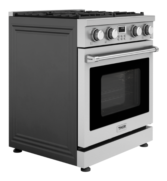 THOR Kitchen 30-Inch Gas Range ? Contemporary Professional ? ARG30 (THARG30)