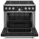 Café 36-inch Freestanding Dual-Fuel Range with 6 Burners C2Y366P3TD1
