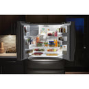 Whirlpool 36-inch, 24.5 cu. ft. French 4-Door Refrigerator WRX735SDHV (Black Stainless)WRX735SDHV