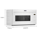 Maytag 30-inch, 1.7 cu.ft. Over-the-Range Microwave Oven with Stainless Steel Interior MMV1175JWMMV1175JW