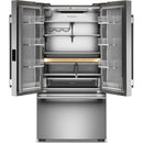 KitchenAid 36-inch, 24.8 cu. ft. Counter-Depth French 3-Door Refrigerator with Internal Water Dispenser KRFC336SPS (KRFC336SPS)