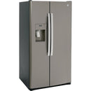 GE 36-inch, 25.3 cu. ft. Side-by-Side Refrigerator with Water and Ice Dispenser GSS25GMPES