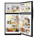 Whirlpool 33-inch, 20.5 cu.ft. Freestanding Top Freezer Refrigerator with Flexi-Side™ Bin WRT311FZDB (Black)WRT311FZDB