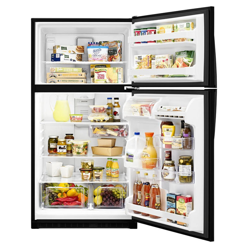 Whirlpool 33-inch, 20.5 cu.ft. Freestanding Top Freezer Refrigerator with Flexi-Side™ Bin WRT311FZDB