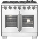 Forno Capriasca 36" Freestanding French Door Gas Range FFSGS6460-36 (FFSGS646036)