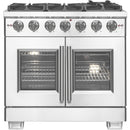 Forno 36-inch Freestanding Gas Range with 6 Burners and French Door FFSGS6460-36FFSGS646036