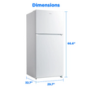 Midea 20.5 Cu. Ft. Top Freezer Refrigerator (White) (MRT21D3BWW)