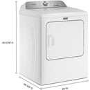 Maytag 7.0 cu. ft. Electric Dryer with Pet Pro Option MED6500MWMED6500MW