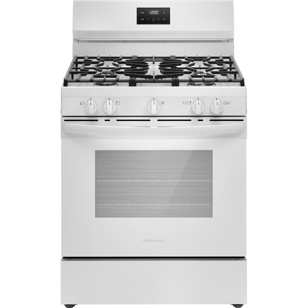 Frigidaire 30-inch Freestanding Gas Range with 5 Burners FCRG3052BW (FCRG3052BW)