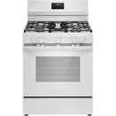 Frigidaire 30-inch Freestanding Gas Range with 5 Burners (White)FCRG3052BW