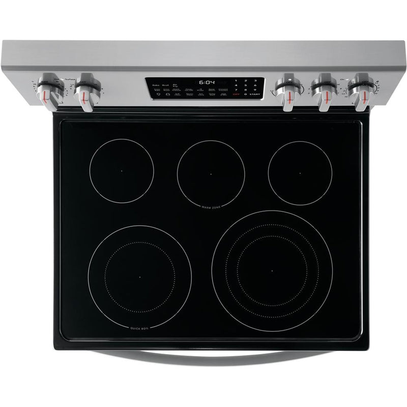 30-Inch Black Stainless Steel Electric Range