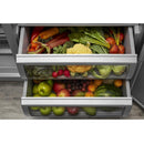 KitchenAid 48-inch, 29.4 cu. ft. Built-in Side-by-Side Refrigerator with External Water and Ice Dispensing System KBSD708MBSKBSD708MBS