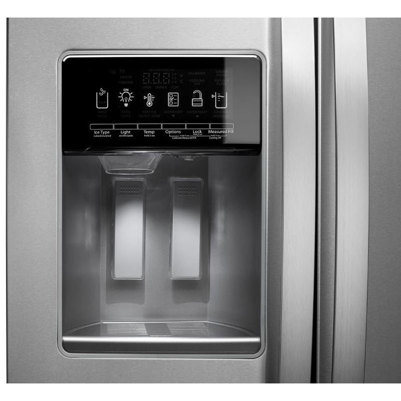 Whirlpool 36-inch, 20 cu.ft. Counter-Depth Side-by-Side Refrigerator with In-Door-Ice® WRS970CIHZ IMAGE 4