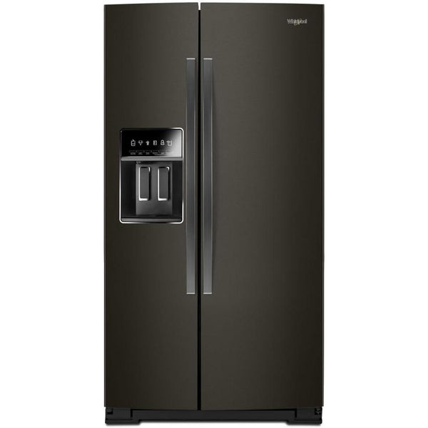 Whirlpool 36-inch, 23 cu.ft. Counter-Depth Side-by-Side Refrigerator with External Water and Ice Dispensing System WRS973CIHV IMAGE 1