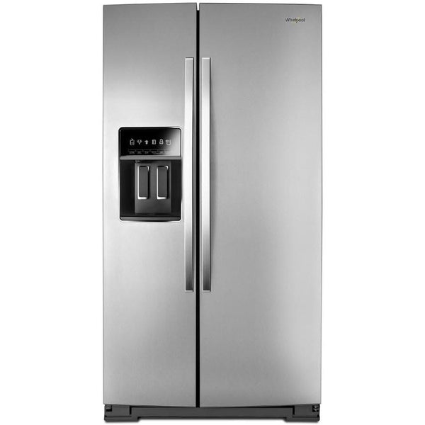 Whirlpool 36-inch, 23 cu.ft. Counter-Depth Side-by-Side Refrigerator with External Water and Ice Dispensing System WRS973CIHZ IMAGE 1