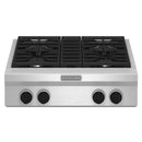 KitchenAid 30-inch Gas Rangetop with Ultra Power™ Burner KGCU407VSS IMAGE 1