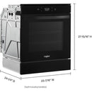 Whirlpool 24-inch, 2.9 cu. ft. Built-in Single Wall Oven with True Convection Technology WOS52ES4MBWOS52ES4MB