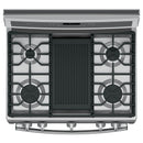 GE Profile 30-inch Freestanding Gas Range with Convection Technology PGB911ZEJSSPGB911ZEJSS