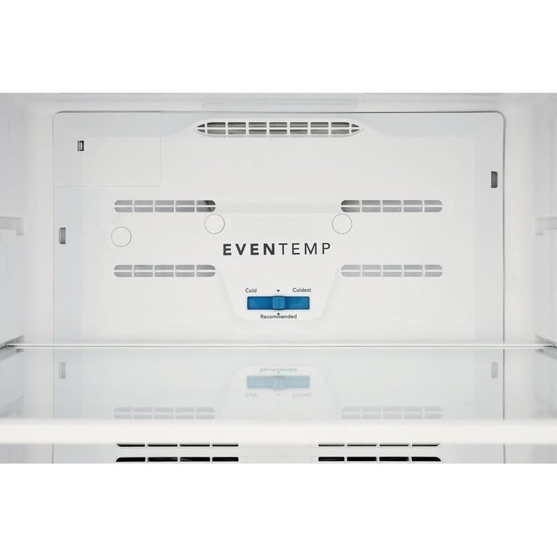 Frigidaire 27-inch, 13.9 cu.ft. Freestanding Top Freezer Refrigerator with EvenTemp® Cooling System FFHT1425VV