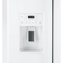 GE 36-inch, 25.3 cu. ft. Side-by-Side Refrigerator with Water and Ice Dispenser GSS25GGPWW