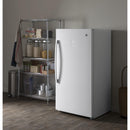 GE 17.3 cu.ft. Upright Freezer with Turbo Freeze FUF17SMRWWFUF17SMRWW