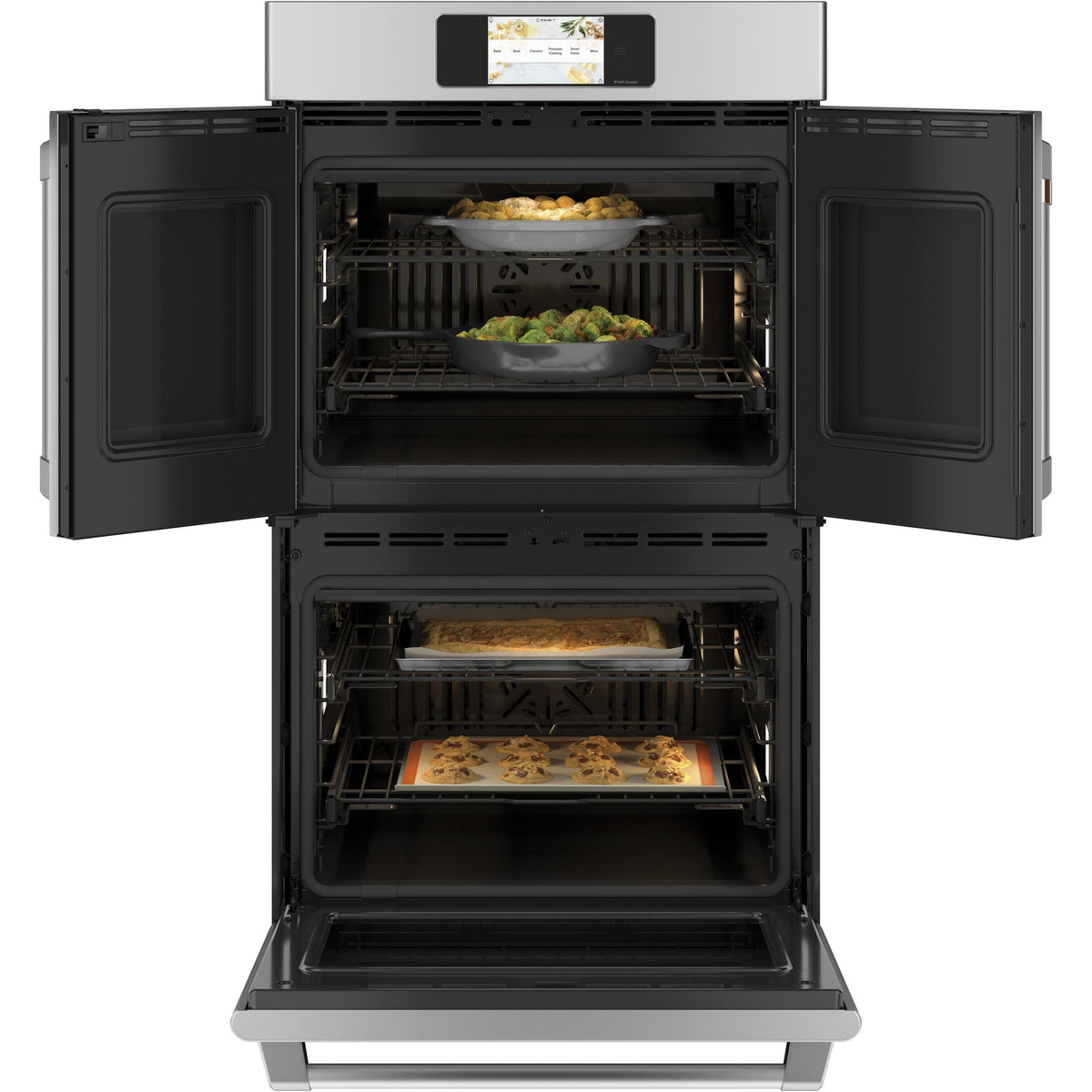 Café 30-inch, 10 cu. ft. Double Wall Oven with Convection CTD90FP2NS1