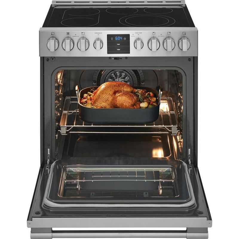 Frigidaire electric range with air outlet fryer