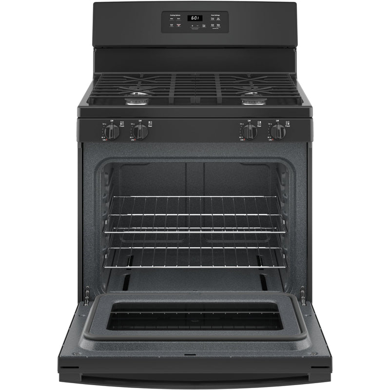 GE 30-inch Freestanding Gas Range with Precise Simmer Burner JGBS61DPBB IMAGE 2